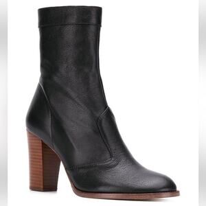 Marc Jacobs Womens Heeled Black Leather Sofia Loves The Ankle Boots Size 40
